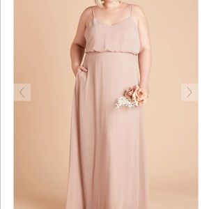 Birdy Grey Plus Size Taupe/Tan Bridesmaids Dress